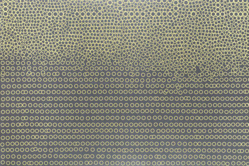 Claus Prokop, BWG16_130_GRSG1, 2025, Lackspray, Hammerschlaglack auf Aludibond, 130 x 195 cm