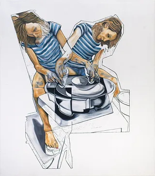 Christian Bazant-Hegemark, Twin Universe, 160 x 140 cm, 2019 © Museum Angerlehner