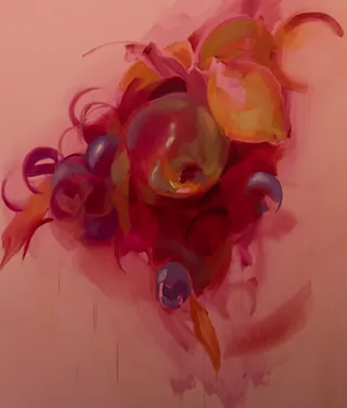 Bianca Regl, Untitled, Snyders GarlandI, Öl auf Leinwand, 200 x 170cm