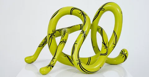 Mario Dalpra, Painful Memory, Bronze lackiert handbemalt, 20 x 40 x 20 cm, Unikat, 2019 @Mario Dalpra