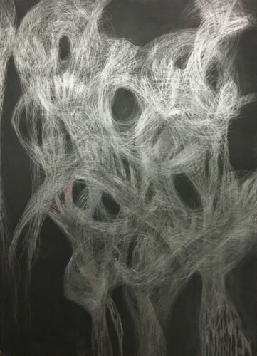 Flavia Bigi_ANTICA ME #1_2021, Grphit und Bleistift auf Leinwand