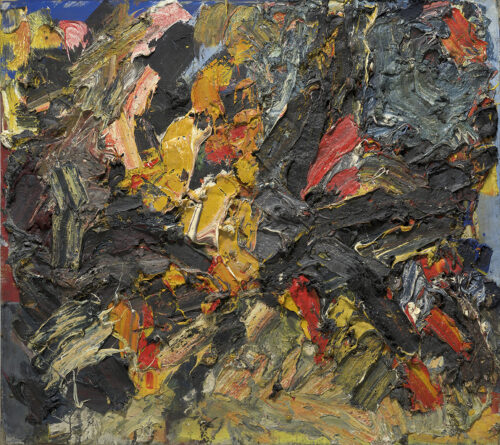 Franz Grabmayr, Feuerbild, 1983, Öl auf Leinwand, 145 x 160 © Jakob Grabmayr
