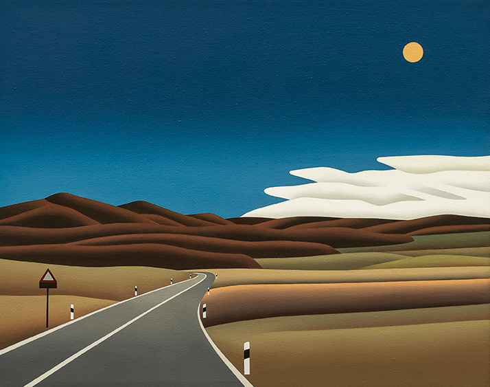 Druckgrafik Jan Schüler, Sommernacht II, 2008 © Museum Angerlehner