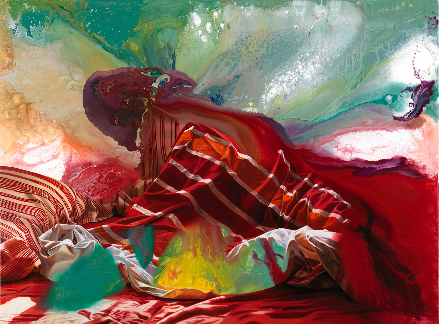 Druckgrafik Franziska Maderthaner, In Bed with Abstraction, 2012 © Museum Angerlehner