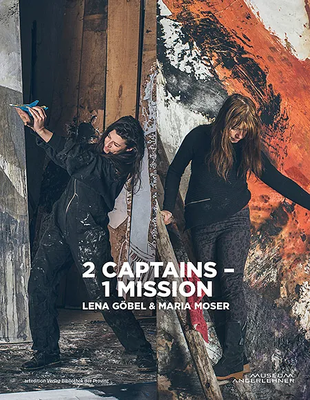 Buchcover „2 Captains – 1 Mission“ Lena Göbel & Maria Moser © Museum Angerlehner