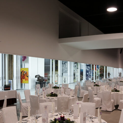 Der Veranstaltungssaal im Museum Angerlehner mit Gala-Bestuhlung