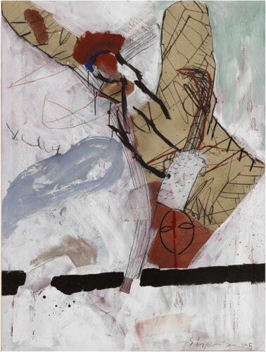 Wolfgang Stifter, Großer Engel, 2006, Mischtechnik auf Leinwand, 170 x 130 cm © Museum Angerlehner