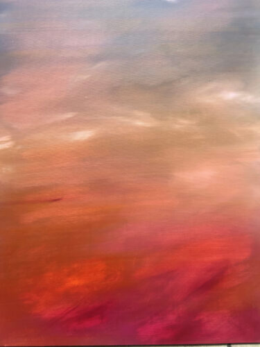 Leopold Kogler, Mood II, 2025, Öl & Acryl auf LW, 120 x 95 cm